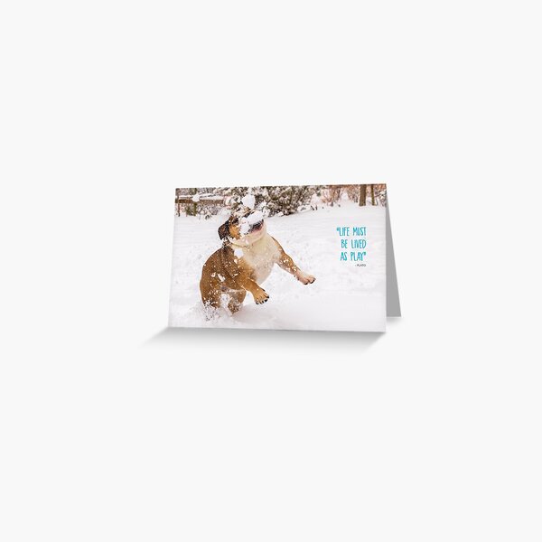 "Life Must Be Lived As Play" Greeting Card Greeting Card