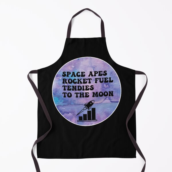 Item preview, Space Apes Rocket Fuel Tendies To the Moon | Groovy Retro Vibes in Purple Watercoolor designed and sold by Rabbitti.