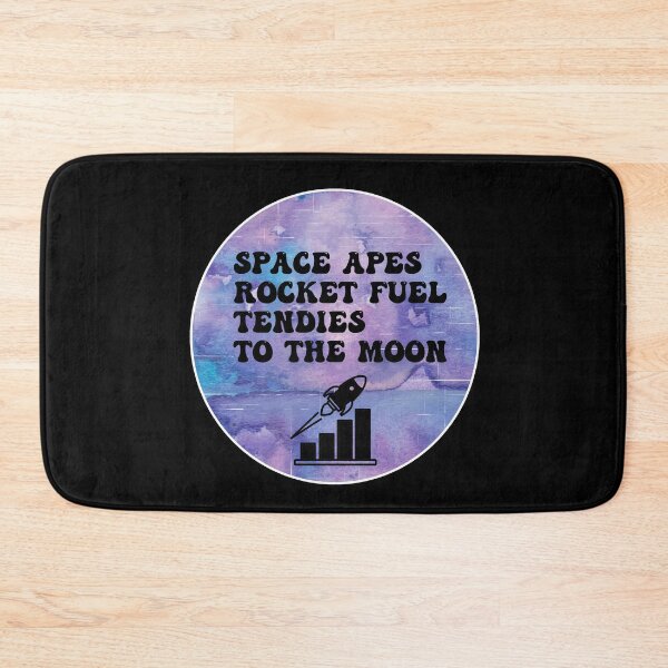 Item preview, Space Apes Rocket Fuel Tendies To the Moon | Groovy Retro Vibes in Purple Watercoolor designed and sold by Rabbitti.