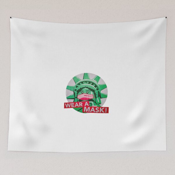 Item preview, Wear a Mask New York Lady Liberty designed and sold by HappyDays-.