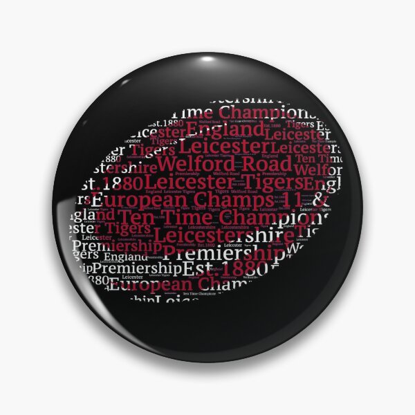 Item preview, Leicester English Rugby Union Gift Tigers Fan Word Art Ball designed and sold by ScrumAllYeFaith.