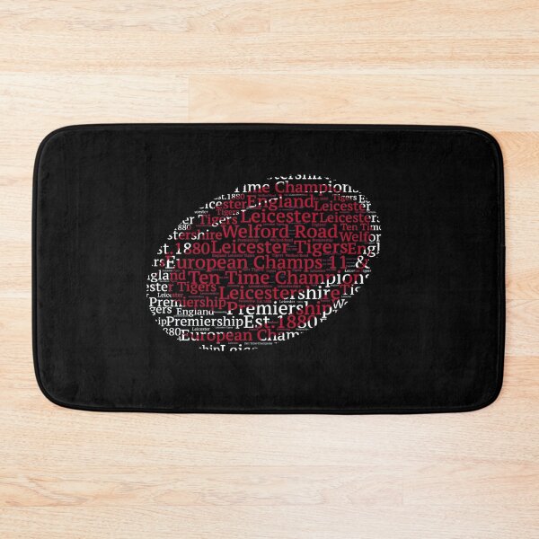 Item preview, Leicester English Rugby Union Gift Tigers Fan Word Art Ball designed and sold by ScrumAllYeFaith.