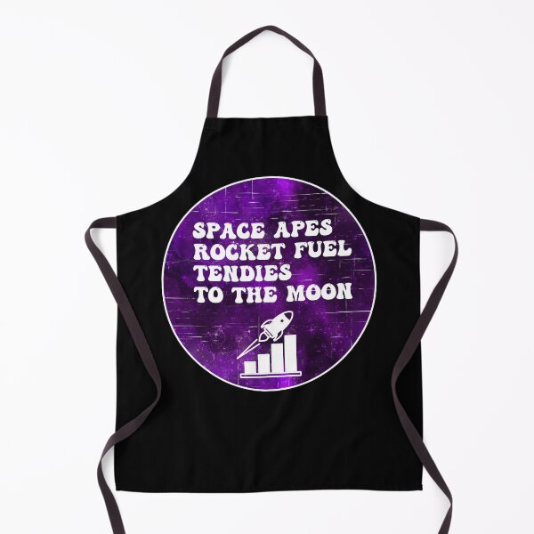 Item preview, Space Apes Rocket Fuel Tendies To the Moon | Groovy Retro Vibes in Purple Galaxy designed and sold by Rabbitti.