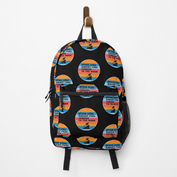 Item preview, Space Apes Rocket Fuel Tendies To the Moon | Groovy Retro Vibes in Sunset Burn designed and sold by Rabbitti.
