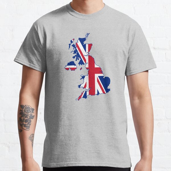 Flag Map of the United Kingdom Classic T-Shirt