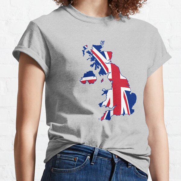 Flag Map of the United Kingdom Classic T-Shirt