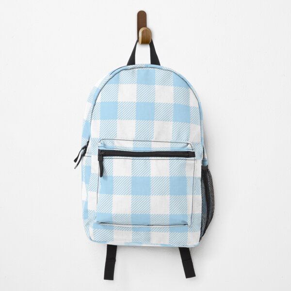 Item preview, Baby Blue White Large Buffalo Plaid Gingham Print All Over designed and sold by Feeling Artsy.