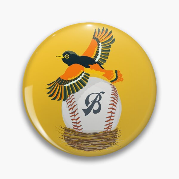Item preview, Play Ball! Oriole Baseball With Initial B designed and sold by Lisa Rotenberg.