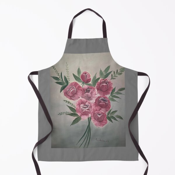 Item preview, Pink Flowers - Acrylic on Canvas designed and sold by JennBBDesigns.