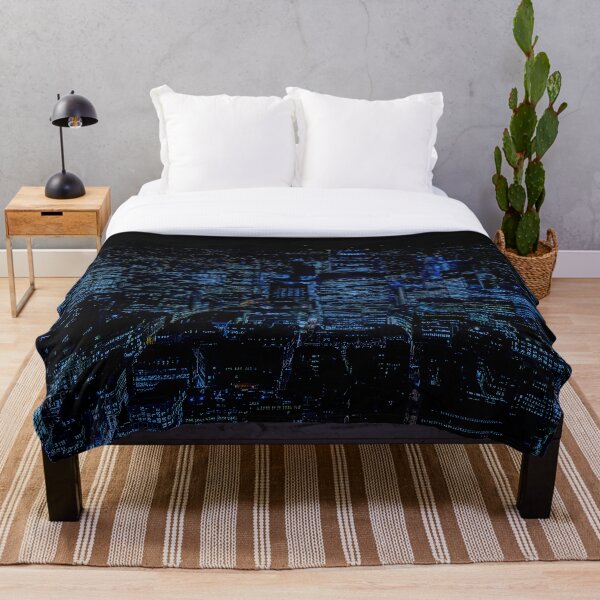 Item preview, London Skyline in Shades of Blue designed and sold by jerankin.