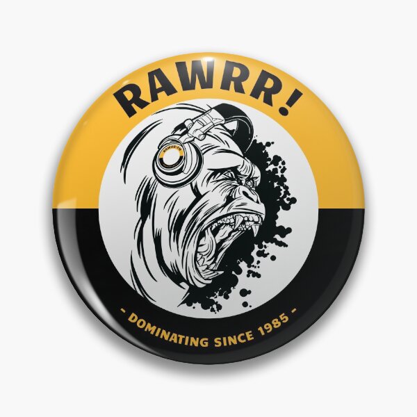 Item preview, RAWRR Gorilla with headphones has dominated since 1985 designed and sold by 99vectors.