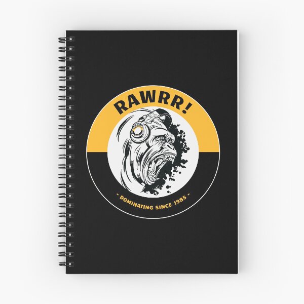 Item preview, RAWRR Gorilla with headphones has dominated since 1985 designed and sold by 99vectors.