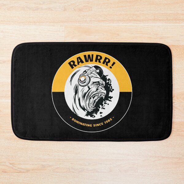 Item preview, RAWRR Gorilla with headphones has dominated since 1985 designed and sold by 99vectors.