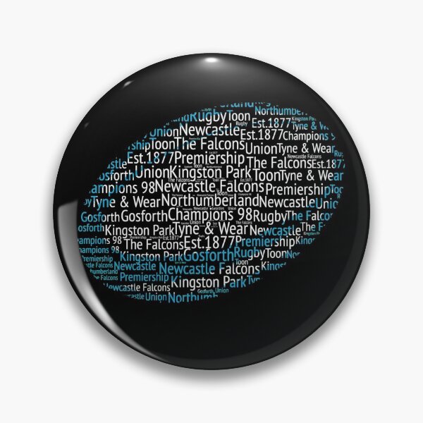 Item preview, Newcastle Rugby Union Gift Falcons Fan Word Art Ball designed and sold by ScrumAllYeFaith.