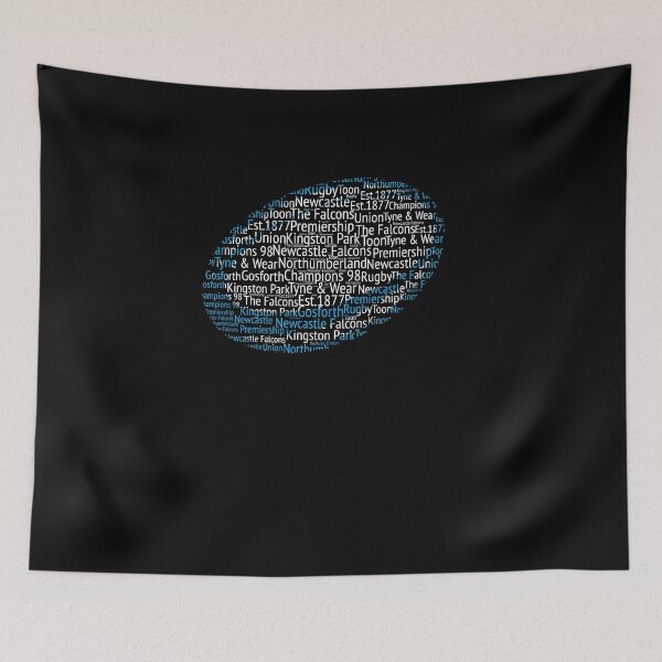 Item preview, Newcastle Rugby Union Gift Falcons Fan Word Art Ball designed and sold by ScrumAllYeFaith.