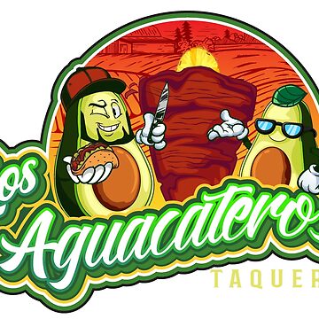 Los Aguacateros Taqueria Sticker for Sale by LosAguacateros