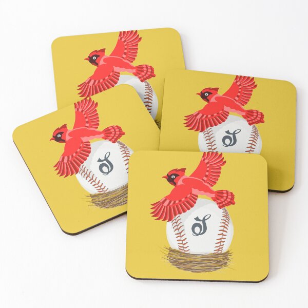 Item preview, Play Ball! Cardinal Baseball With Initial S designed and sold by Lisa Rotenberg.