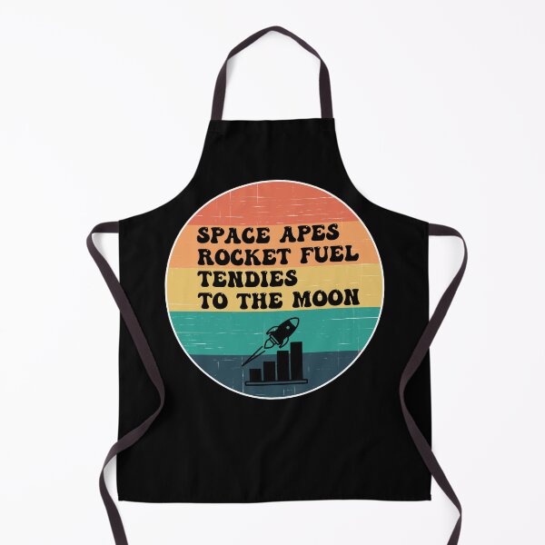 Item preview, Space Apes Rocket Fuel Tendies To the Moon | Groovy Retro Vibes Full Sunset designed and sold by Rabbitti.