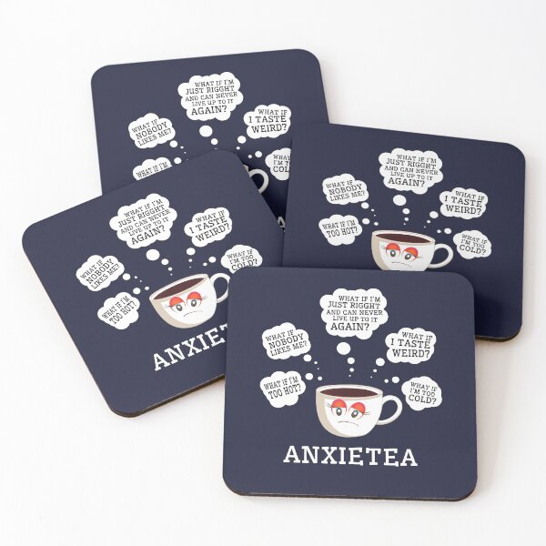 Item preview, Anxietea Anxiety Pun Tea Cute Funny Anxiety Humor designed and sold by sillyquestions.