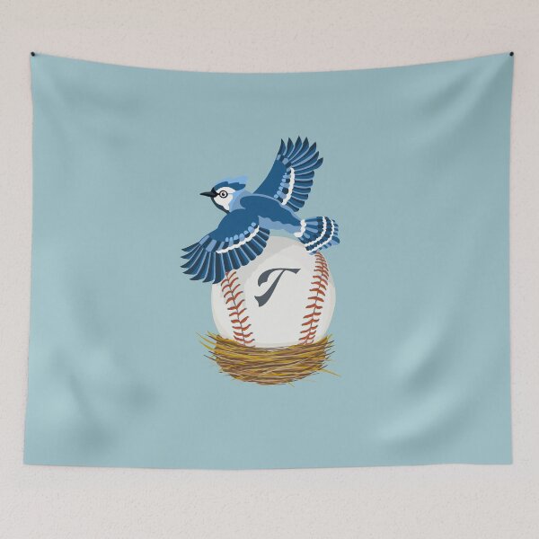 Item preview, Play Ball! Blue Jay and Baseball with Initial T designed and sold by Lisa Rotenberg.