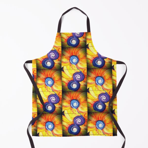 Item preview, Sunflower swirls, 70's style psychedelic, sunflower design with galaxy centre. designed and sold by Izzy83.