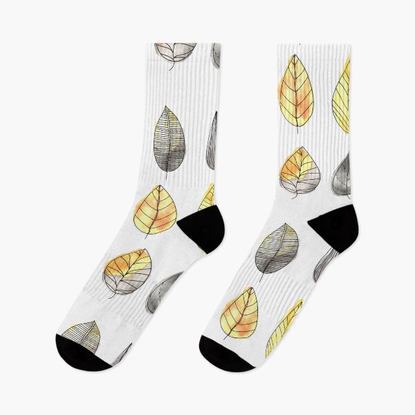 Aperçu de l'œuvre Feuilles d'automne aquarelle créée et vendue par Chez Louie Designs.