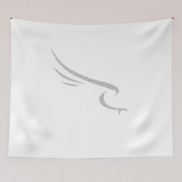 Item preview, Newcastle Rugby Union Gift Falcons Fan Word Art Logo designed and sold by ScrumAllYeFaith.