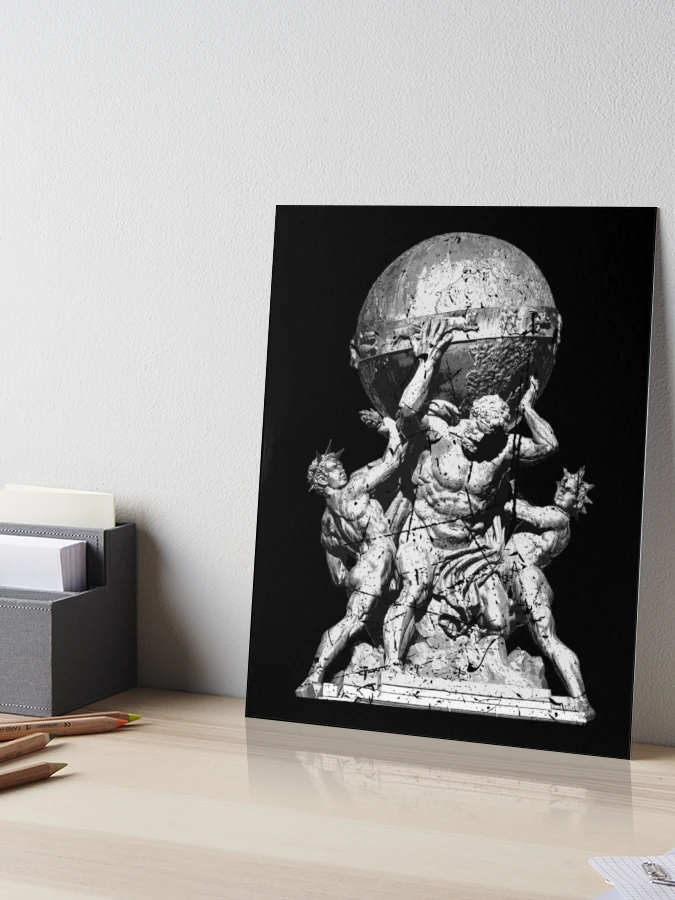 Atlas Greek Mythology Illustration Greece Greek Gods