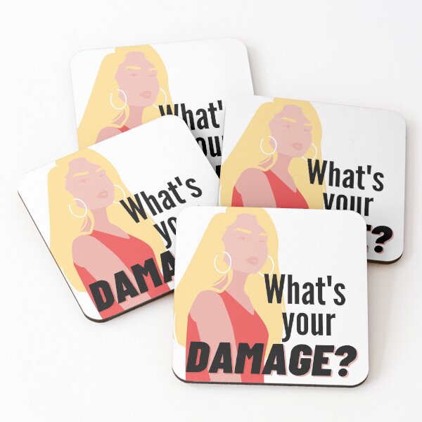 Item preview, Heathers Heather Quote: Damage (square version) designed and sold by Ysabe11a-T.