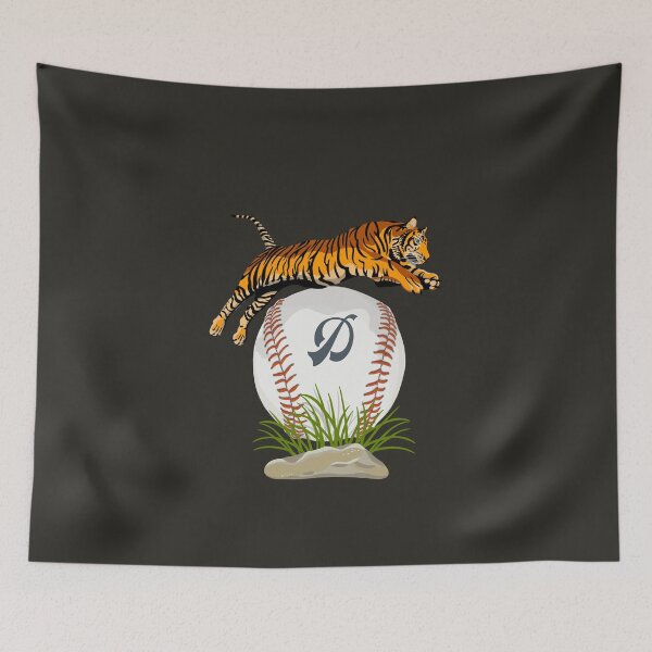 Item preview, Play Ball! Tiger and Baseball with Initial D designed and sold by Lisa Rotenberg.