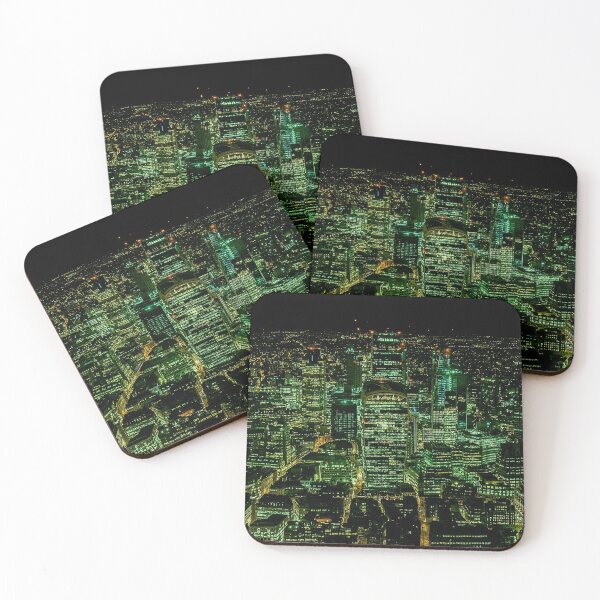 Item preview, London Skyline in Green and Gold  designed and sold by jerankin.