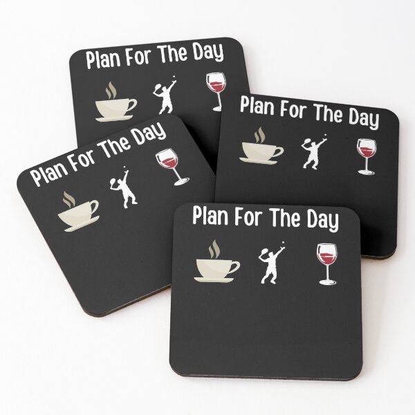 Item preview, Plan For The Day Coffee Tennis And Wine ,Tennis Lover Gift,coffee lover gift,wine lover designed and sold by PIXEcompany.