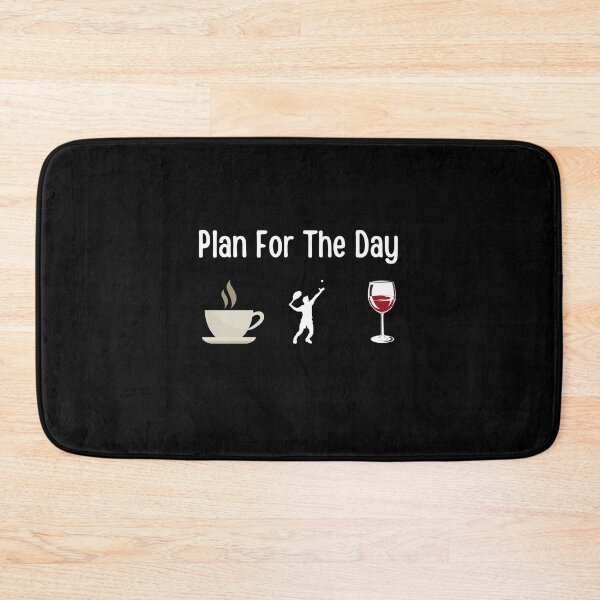 Item preview, Plan For The Day Coffee Tennis And Wine ,Tennis Lover Gift,coffee lover gift,wine lover designed and sold by PIXEcompany.