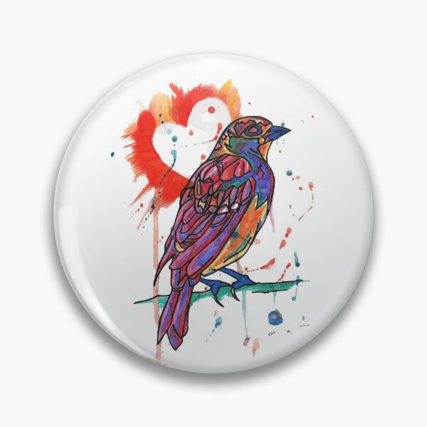 Item preview, Colour-Pop Sparrow Bright Bird Print designed and sold by TartanSparrow.