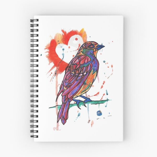 Item preview, Colour-Pop Sparrow Bright Bird Print designed and sold by TartanSparrow.