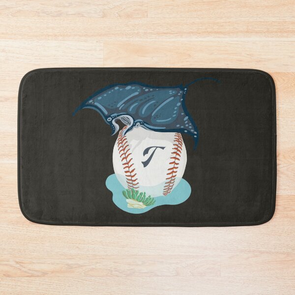 Item preview, Play Ball! Manta Ray Sting Ray and Baseball with Initial T designed and sold by Lisa Rotenberg.