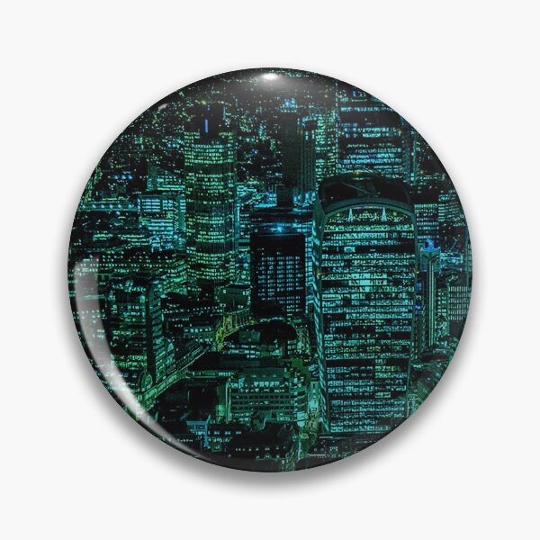 Item preview, London Skyline in Teal and Green designed and sold by jerankin.