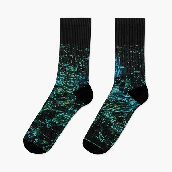 Item preview, London Skyline in Teal and Green designed and sold by jerankin.