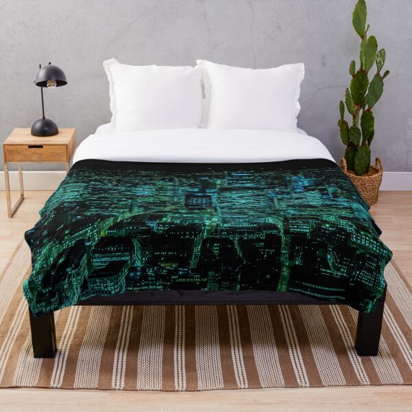 Item preview, London Skyline in Teal and Green designed and sold by jerankin.
