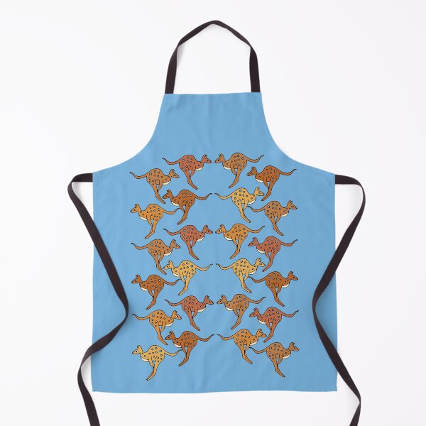 Item preview, Cute and Colorful Kawaii Kangaroo Pattern (blue) designed and sold by Davey's Designs.