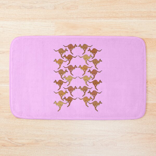 Item preview, Cute and Colorful Kawaii Kangaroo Pattern (pink) designed and sold by Davey's Designs.