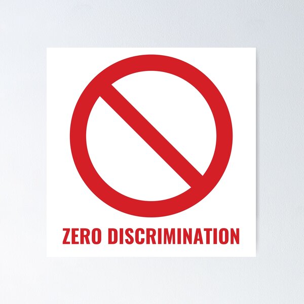 Item preview, Zero Discrimination Sign - Zero Discrimination Day designed and sold by P2CPOD.