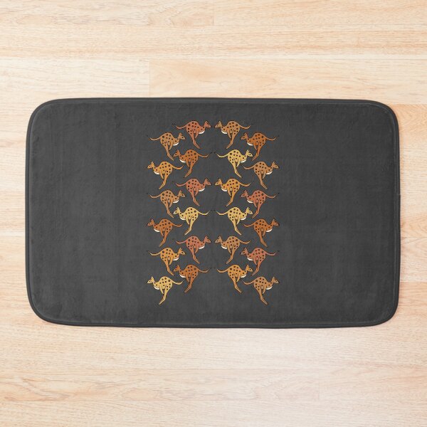 Item preview, Cute and Colorful Kawaii Kangaroo Pattern (grey) designed and sold by Davey's Designs.