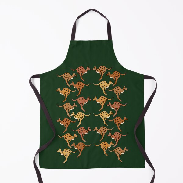 Item preview, Cute and Colorful Kawaii Kangaroo Pattern (green) designed and sold by Davey's Designs.