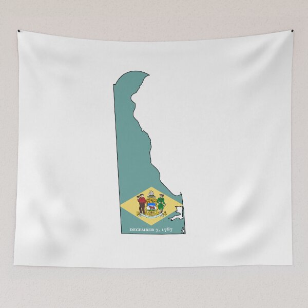 Item preview, Delaware with State Flag designed and sold by pbportfolio.