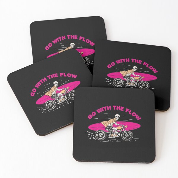 Item preview, GO WITH THE FLOW SKULL SURF DESIGN designed and sold by Picspot.