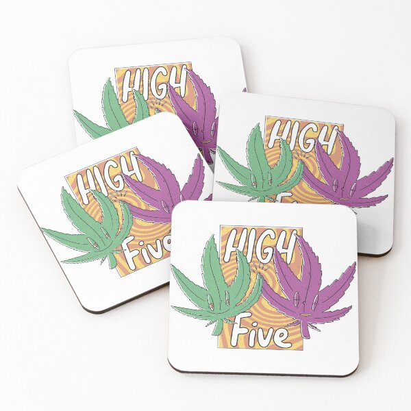 Item preview, "High Five" motif Hemp leaves hit. designed and sold by DresslessDesign.