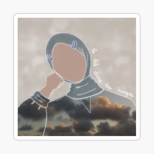 La tête dans les nuages Sticker