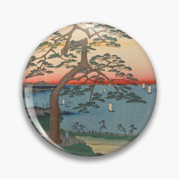 Item preview, Armor-Hanging Pine Vintage Ukiyo-e Japanese Art designed and sold by VintageArchive.