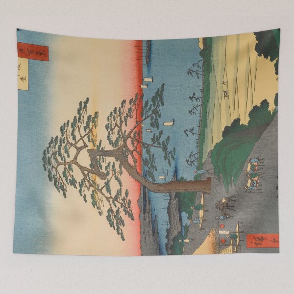 Item preview, Armor-Hanging Pine Vintage Ukiyo-e Japanese Art designed and sold by VintageArchive.